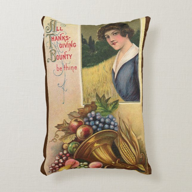 All Thanksgiving Bounty Be Thine Decorative Cushion (Front(Vertical))