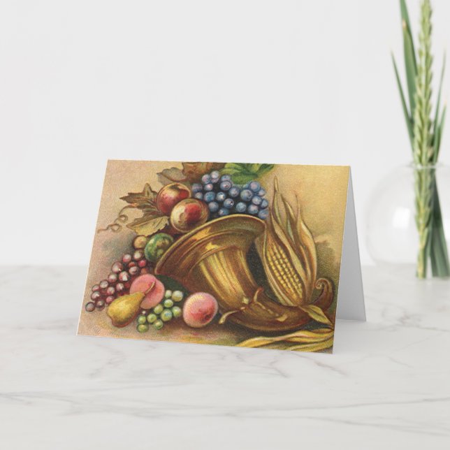 All Thanksgiving Bounty Be Thine Holiday Card (Front)