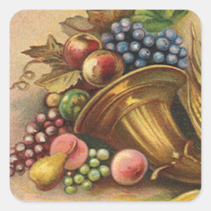All Thanksgiving Bounty Be Thine Square Sticker