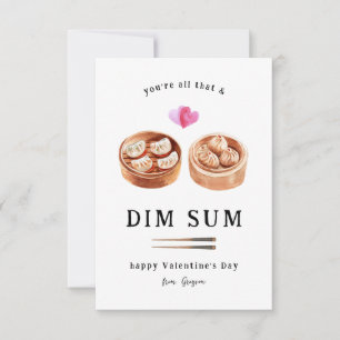 All That & Dim Sum Dumpling Valentine Card