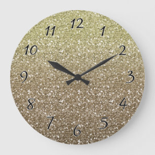 All That Glitters Large Clock