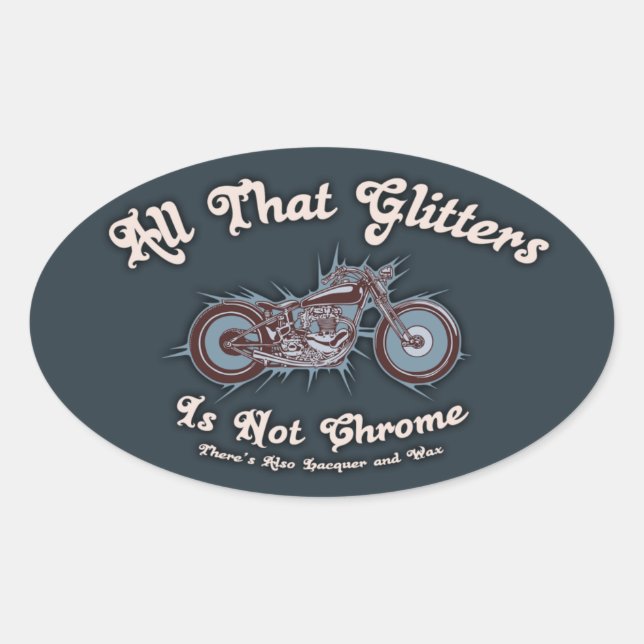 All That Glitters Oval Sticker (Front)