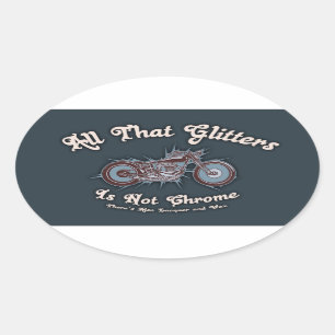 All That Glitters Oval Sticker