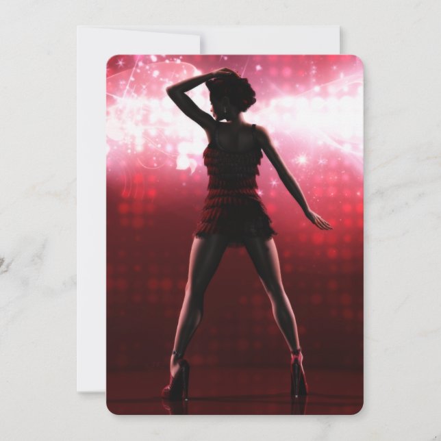 All That Jazz Invite (customisable) (Front)