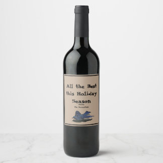 All The Best Blue Bird  Wine Label