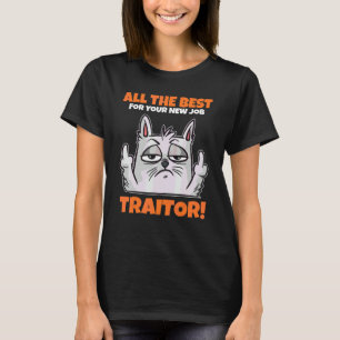 All The Best For Your New Job Traitor Leaving Cow T-Shirt