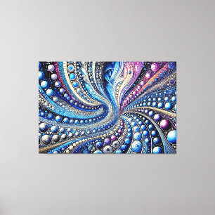 All The Blue And Purple Dots Canvas Print