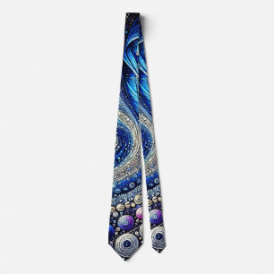 All The Blue And Purple Dots Tie