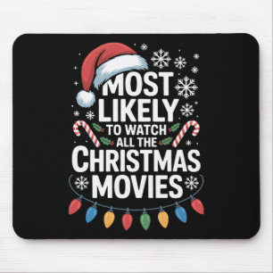 All The Christmas Movies Most Likely To Watch Holi Mouse Mat