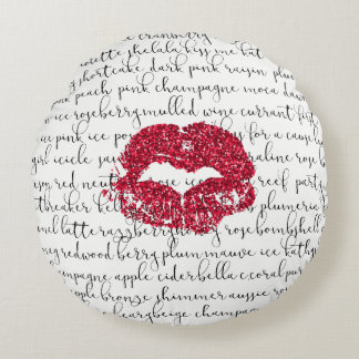 All the Colours Lipstick Throw Pillow