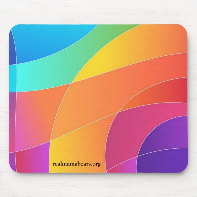 All the colours of the rainbow Mouse Pad (Front)