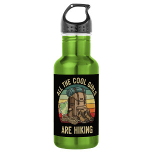 All The Cool Girls Are Hiking Retro 532 Ml Water Bottle