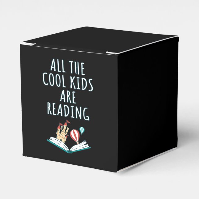 All The Cool Kids Are Reading II Favour Box (Front Side)