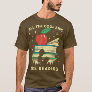 All The Cool Kids Are Reading Vintage Book Son Dau T-Shirt