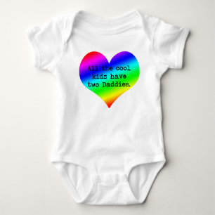 All the cool kids have two Daddies....... Baby Bodysuit