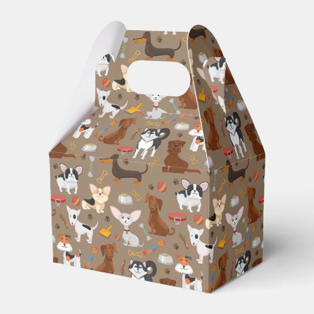 All the Cute Dogs  Favour Box (Front Side)
