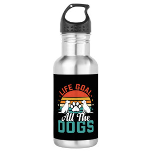 All The Dogs Retro Dog Lover 532 Ml Water Bottle