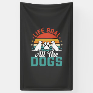 All The Dogs Retro Dog Lover Banner