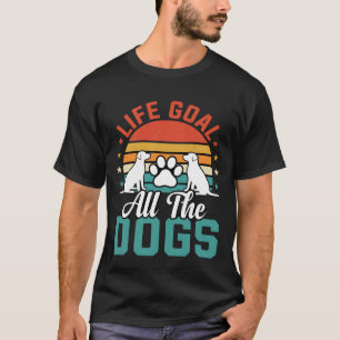 All The Dogs Retro Dog Lover Design T-Shirt
