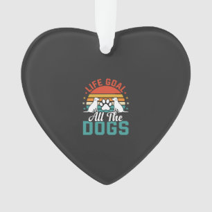 All The Dogs Retro Dog Lover Ornament