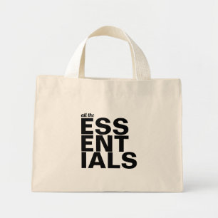 All the ESSENTIALS Modern Minimalist Mini Tote Bag