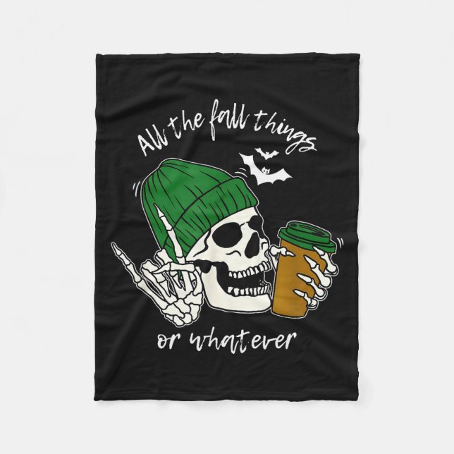 All The Fall Things Or Whatever, Western Autumn Vi Fleece Blanket (Front)