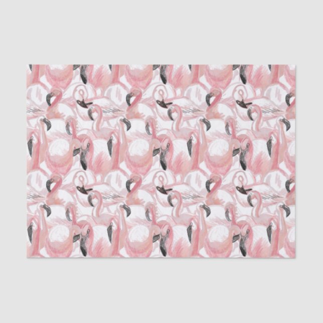 all the flamingos tissue paper (Front)