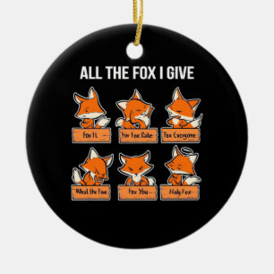 All The Fox I Give Ceramic Tree Decoration