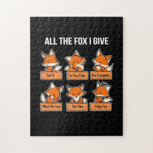 All The Fox I Give Jigsaw Puzzle