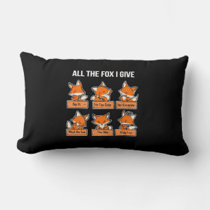All The Fox I Give Lumbar Cushion