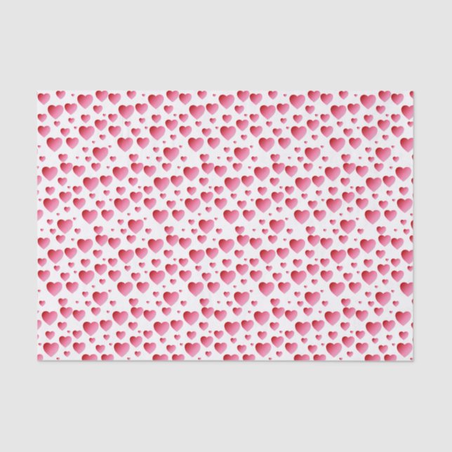 All the Hearts Pink Tissue Paper (Front)