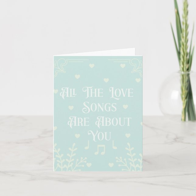 All The Love Songs Card (Front)