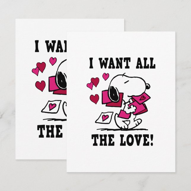All The Love Valentine Enclosure Card (Front/Back)