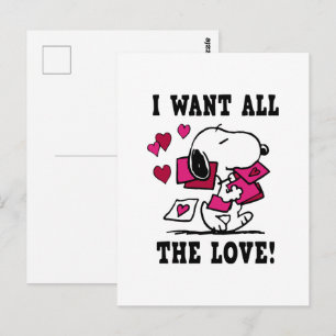 All The Love Valentine Postcard