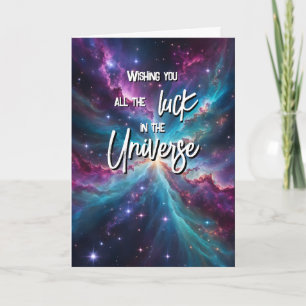all the luck universe Good Luck exams GCSE SAT Card