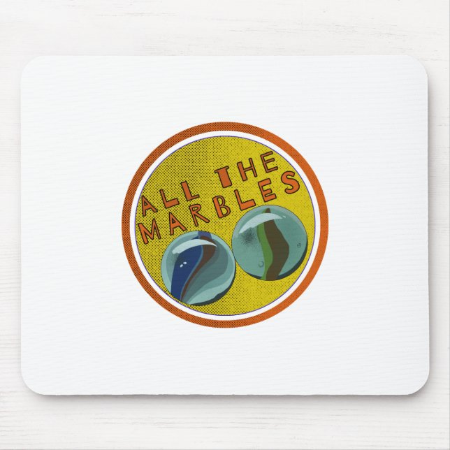 All The Marbles Mouse Mat (Front)