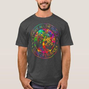 All The People Imagine Living Life In Peace Tie T-Shirt