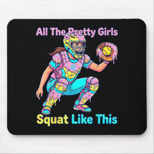 All The Pretty Girls Squat Like This Ice Cream Sof Mouse Mat