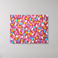 All the Shooting Stars Colourful Abstract Art Prin