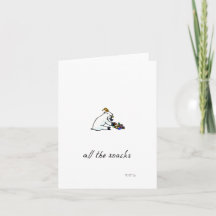 "All the Snacks," blank greeting card