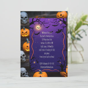 All the Spooky Things Halloween Adult and Kid Invitation