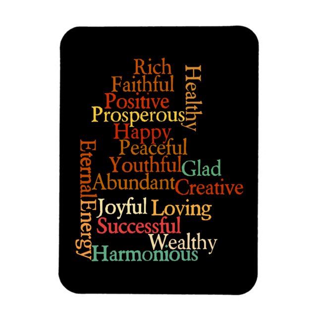 All the things you are positive affirmations magnet (Vertical)