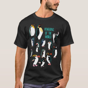 All the Types of Penguins of the World I Penguin P T-Shirt