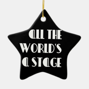 All the World’s a Stage Ceramic Tree Decoration