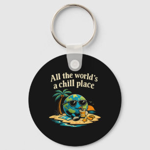 All The Worlds A Chill Place Globe Mental Health A Key Ring