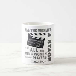 All the world's a stage coffee mug