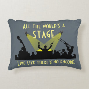 All the World's a Stage Decorative Cushion