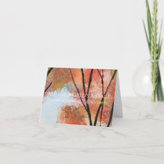 All The World's A Stage Notecard