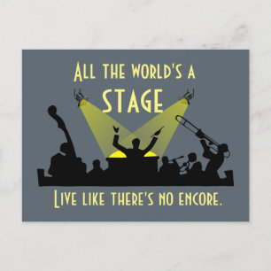 All the World's a Stage Postcard