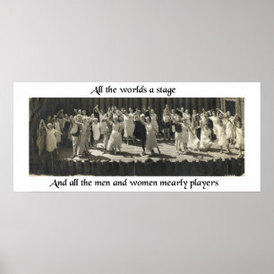 All The World's A Stage Poster